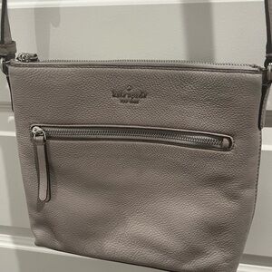 Kate Spade Gray Leather Shoulder Bag
